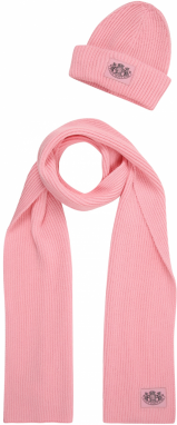 Juicy Couture Šál  svetloružová / čierna