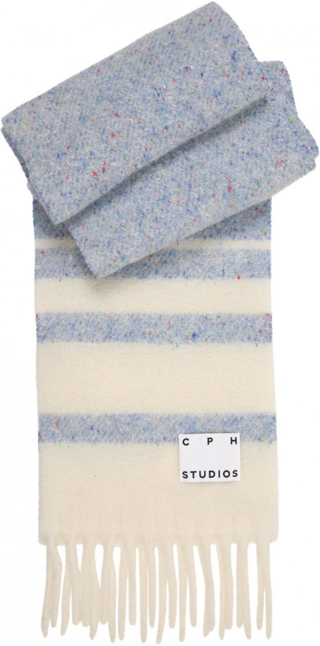 Copenhagen Studios Šál '16'  béžová / modrá melírovaná