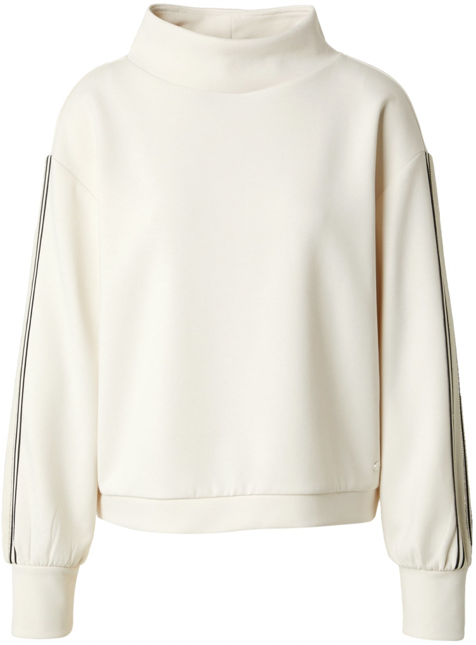 monari Mikina  čierna / biela / biela ako vlna