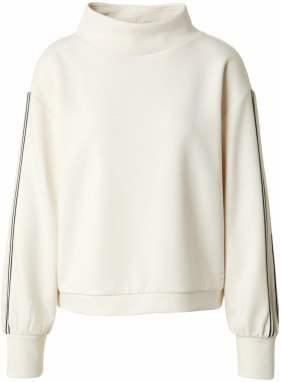 monari Mikina  čierna / biela / biela ako vlna