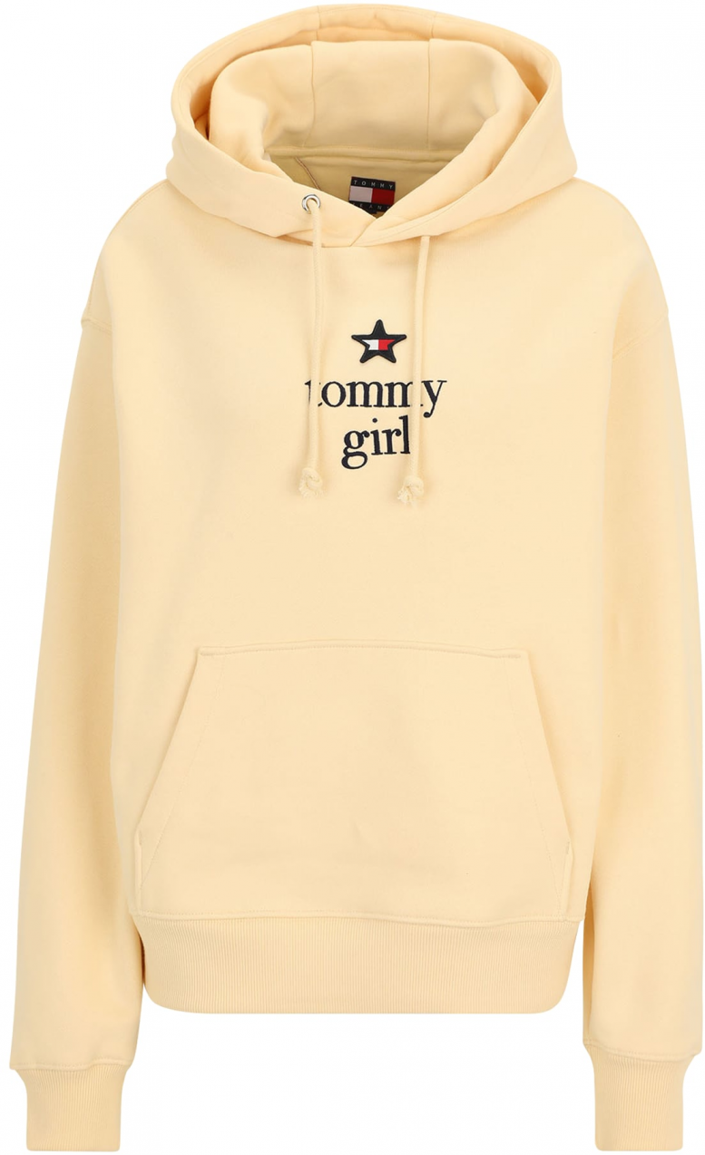 Tommy Jeans Mikina  piesková / čierna