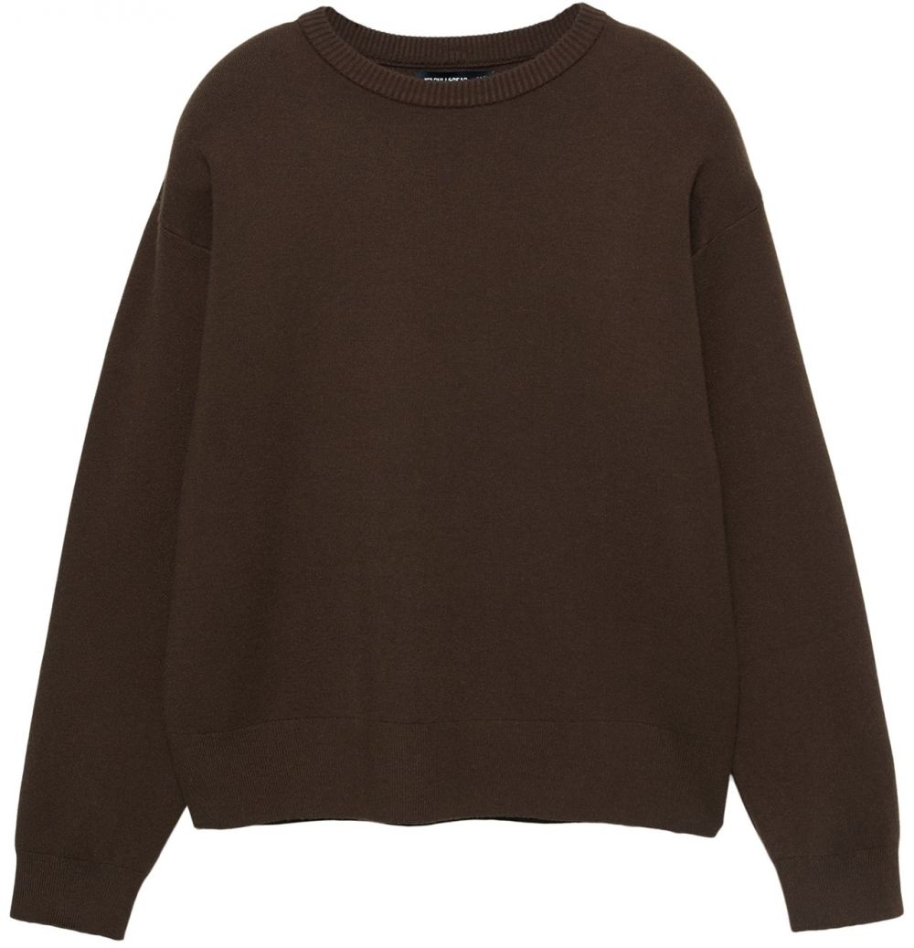Pull&Bear Sveter  čokoládová