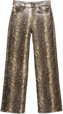 Pull&Bear Nohavice  béžová / čierna