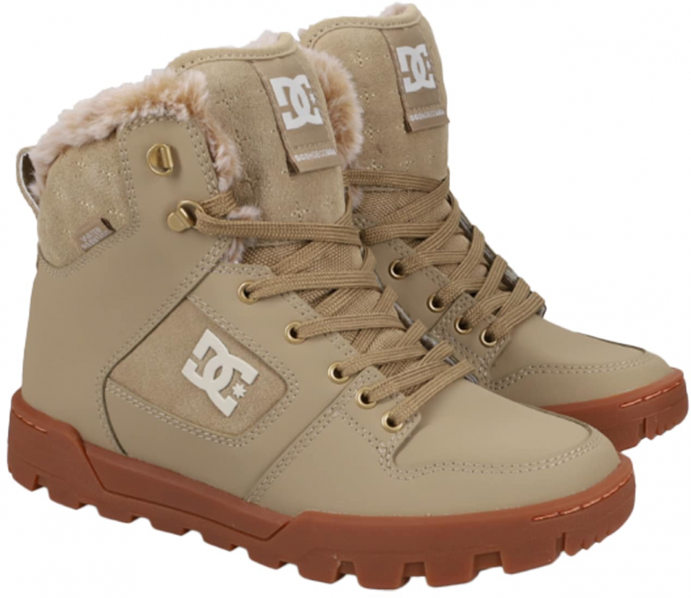 DC Shoes Šnurovacie členkové čižmy 'MANTECA 4'  tmavobéžová