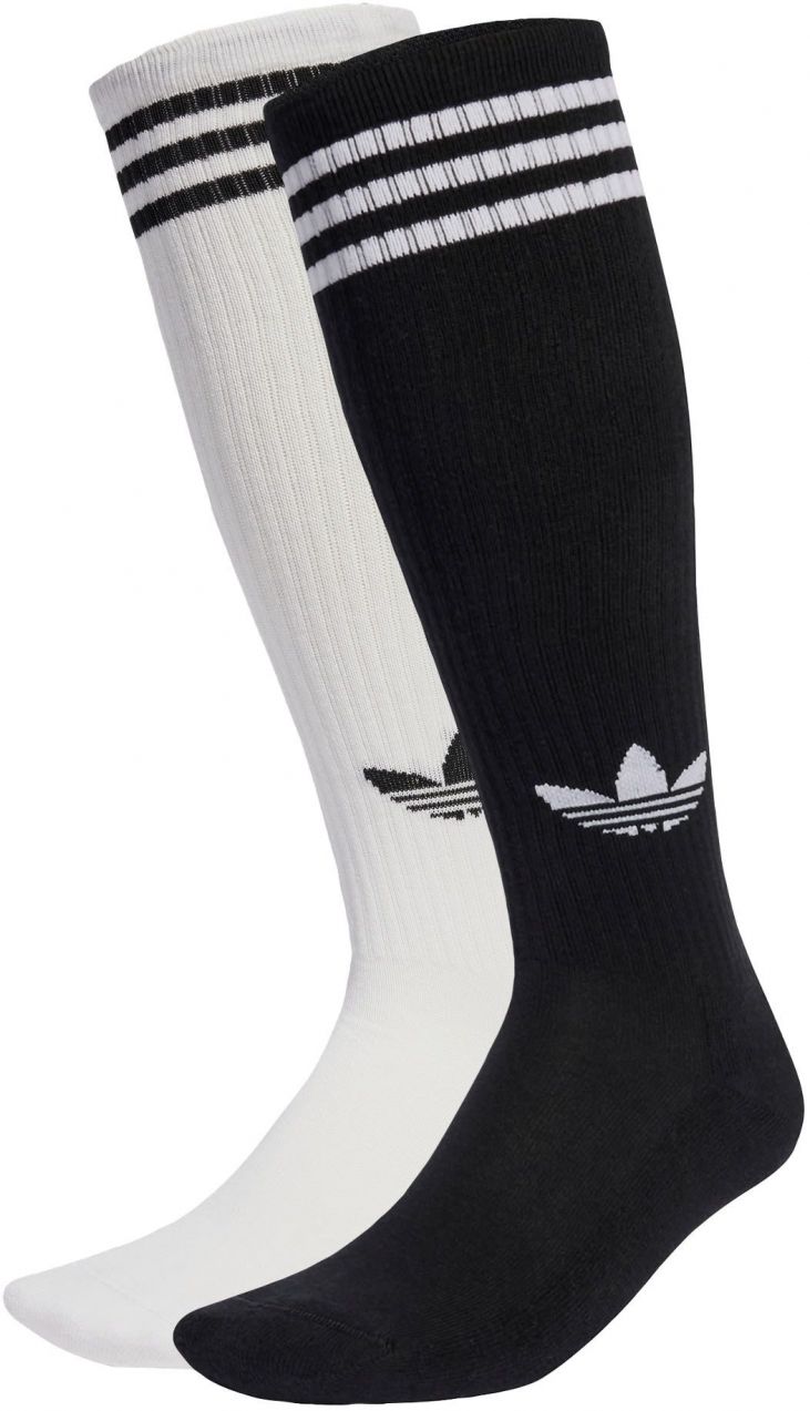 ADIDAS ORIGINALS Ponožky '3-Stripes Knee 2'  čierna / biela