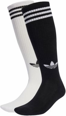 ADIDAS ORIGINALS Ponožky '3-Stripes Knee 2'  čierna / biela