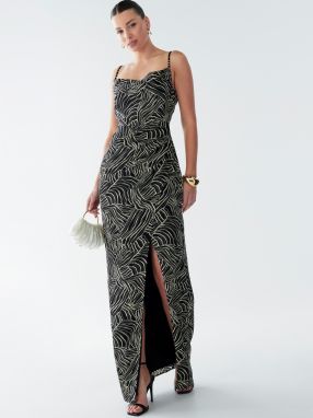 BWLDR Šaty 'Reenie'  pastelovo zelená / čierna