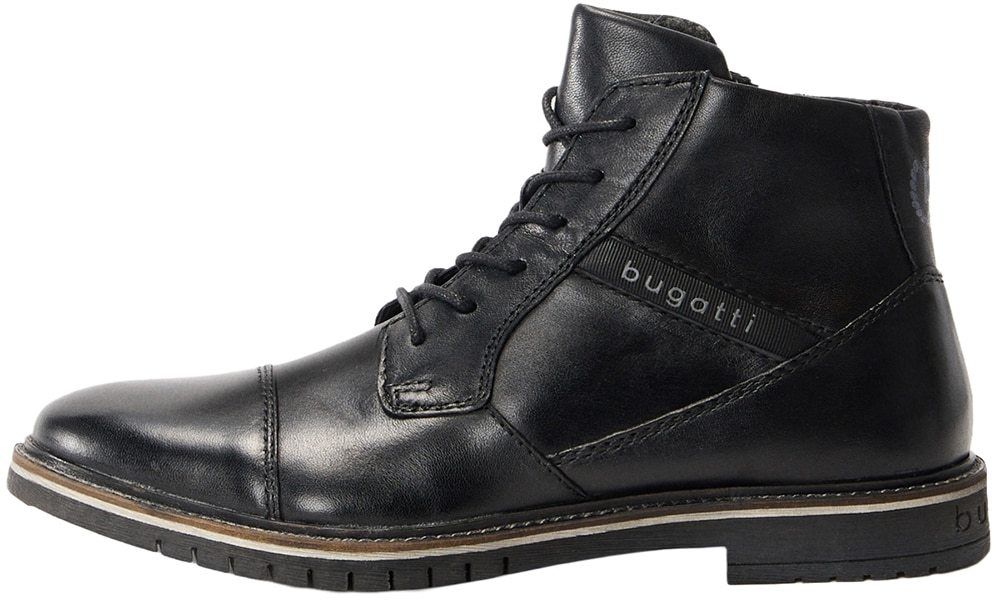 bugatti Šnurovacie čižmy  čierna