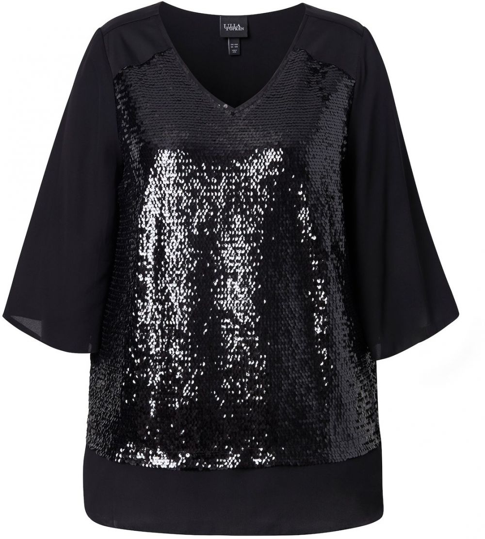 Ulla Popken Blúzka  čierna