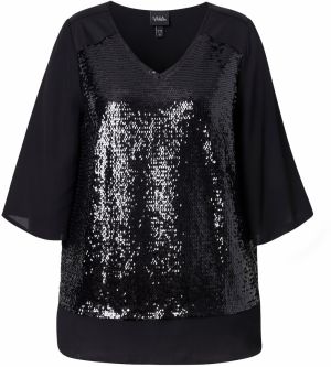 Ulla Popken Blúzka  čierna