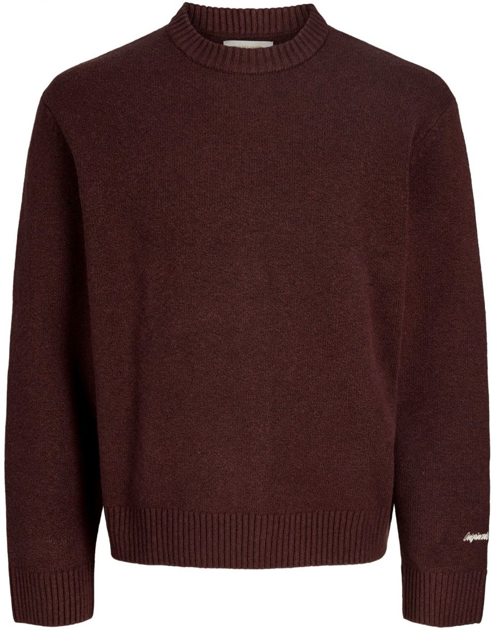 JACK & JONES Sveter 'JORNorrebro'  tmavočervená