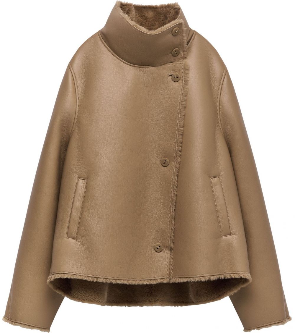 Adolfo Dominguez Prechodný kabát  farba ťavej srsti