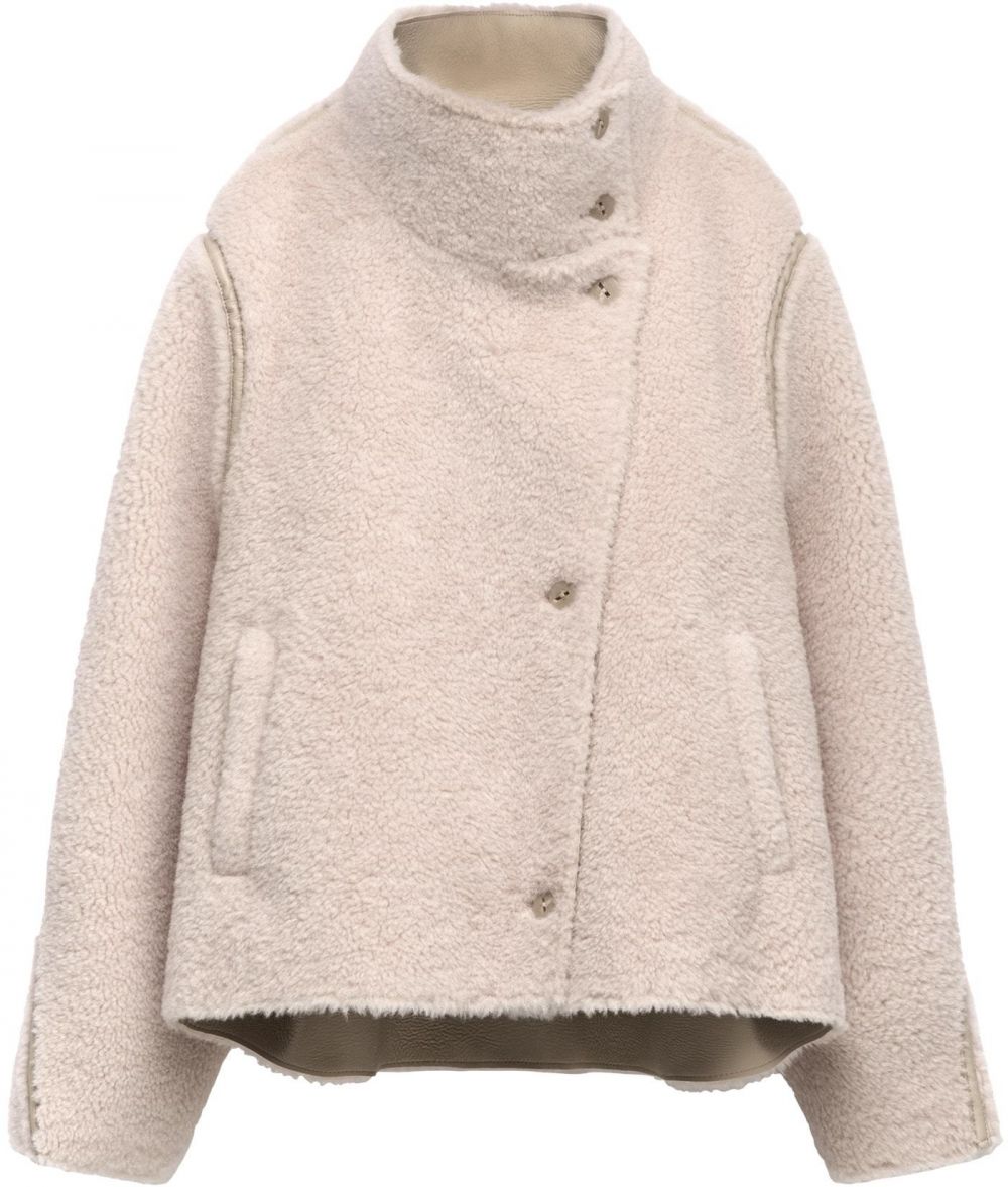 Adolfo Dominguez Prechodná bunda  krémová