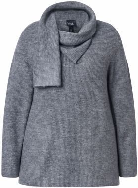 Ulla Popken Sveter  sivá melírovaná