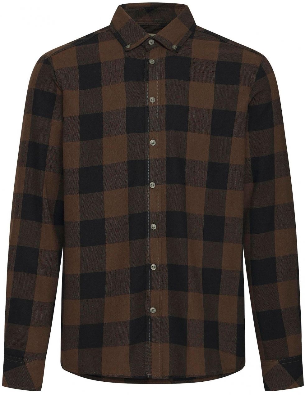 BLEND Košeľa 'BHBuster'  hnedá / tmavohnedá