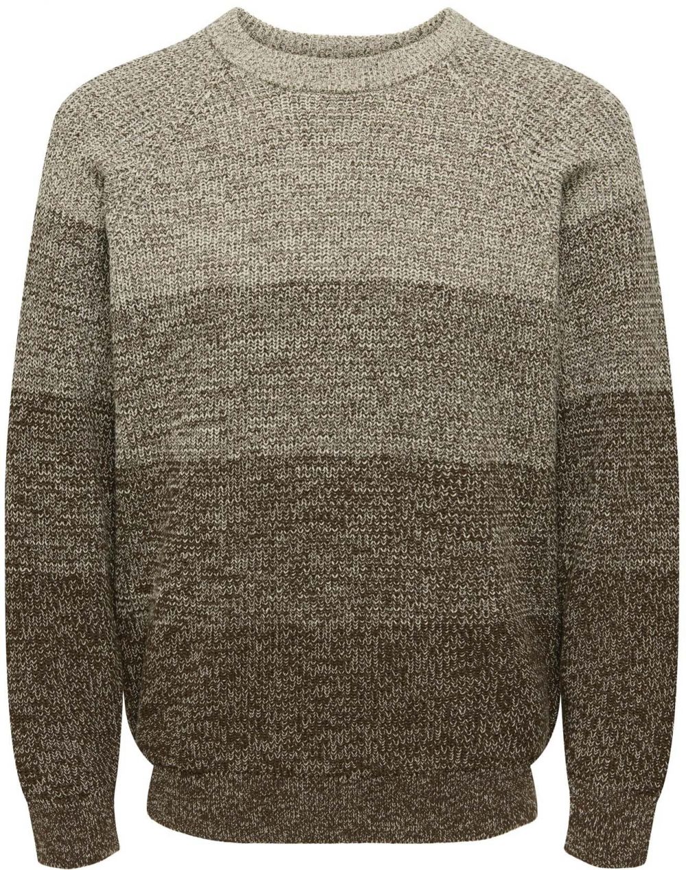 Only & Sons Sveter 'ONSBIRK'  sivá / tmavosivá / sivá melírovaná