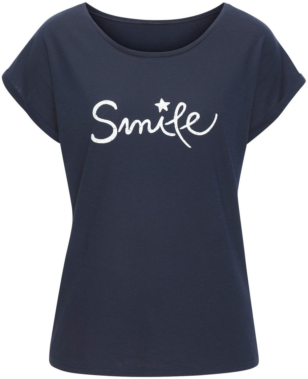 BEACH TIME Tričko  námornícka modrá / biela