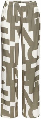 FRENCH CONNECTION Pyžamové nohavice  kaki / biela