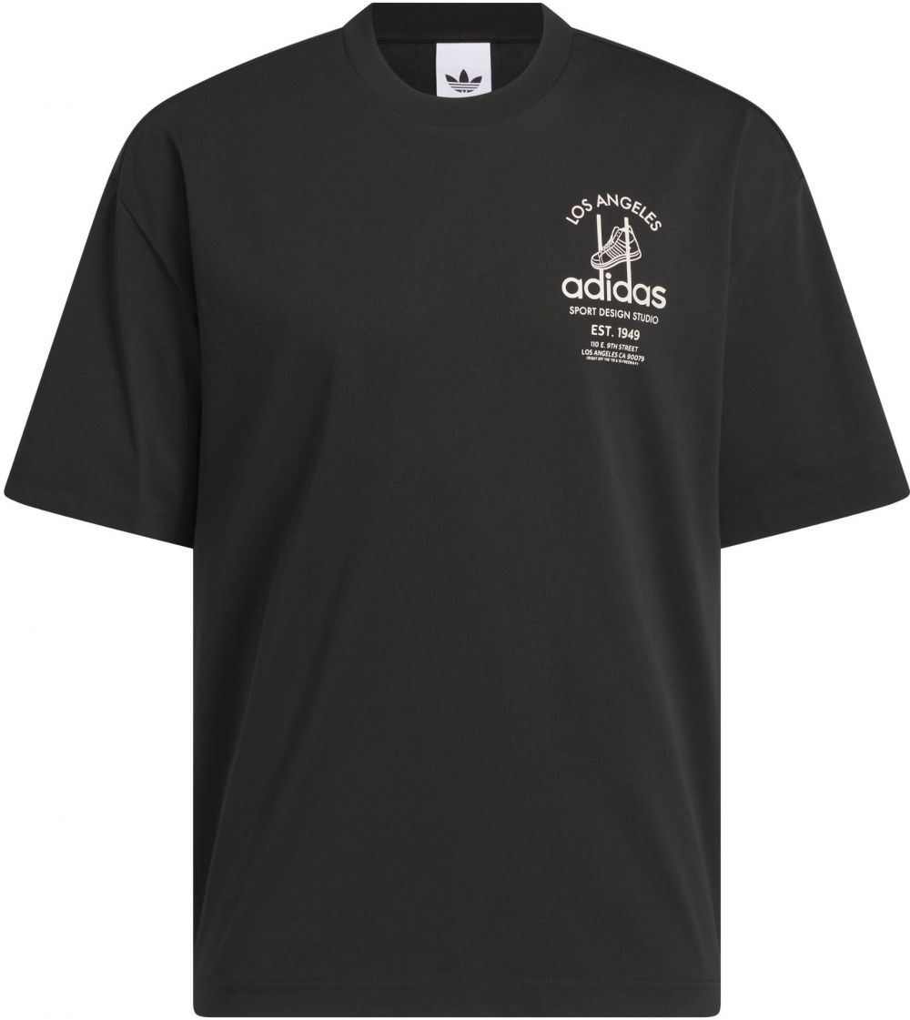 ADIDAS ORIGINALS Tričko 'Sports Design GFX'  čierna / biela