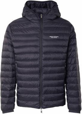 ARMANI EXCHANGE Prechodná bunda 'Down'  čierna / biela