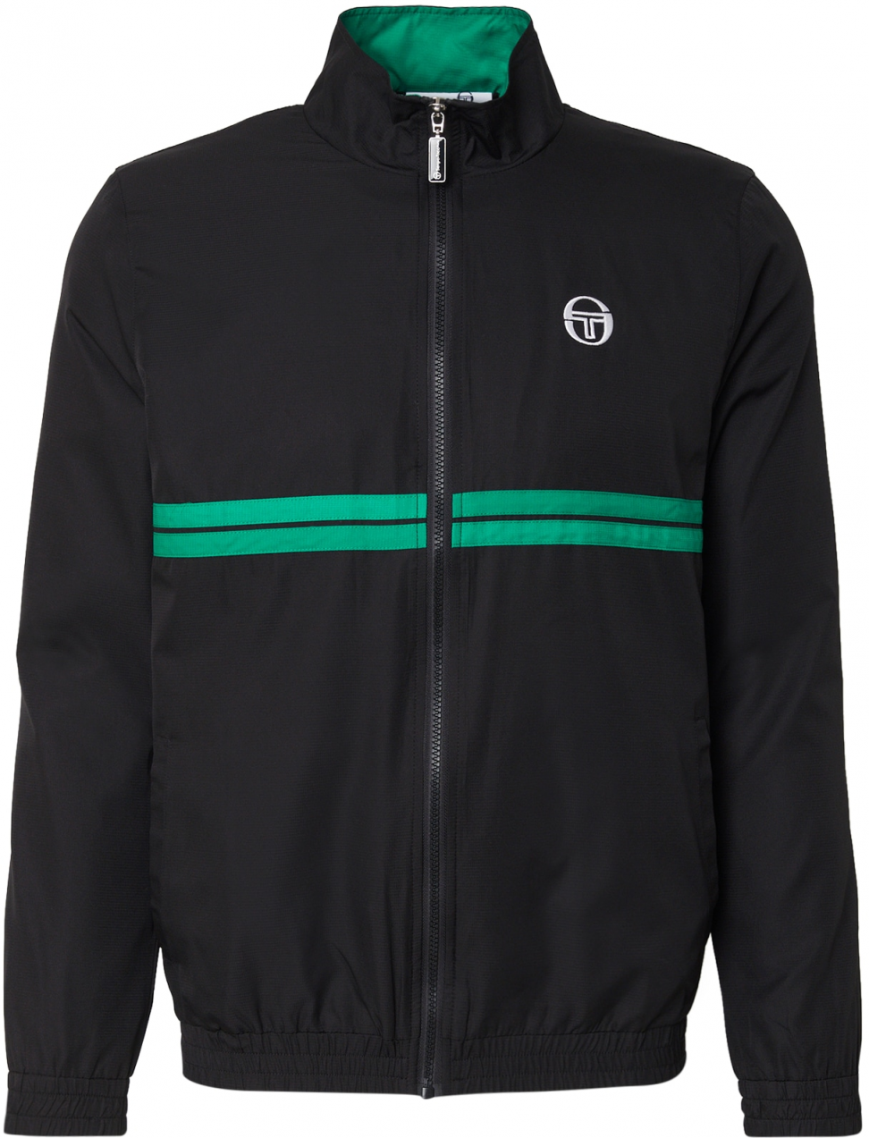Sergio Tacchini Prechodná bunda 'DINO'  zelená / čierna / biela