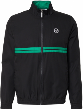 Sergio Tacchini Prechodná bunda 'DINO'  zelená / čierna / biela