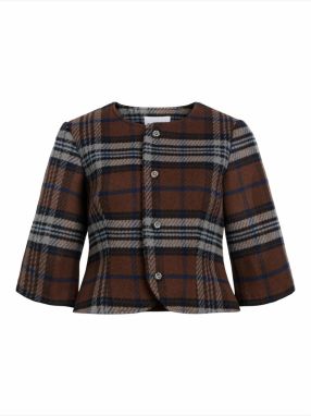 OBJECT Prechodná bunda  námornícka modrá / čokoládová / svetlosivá