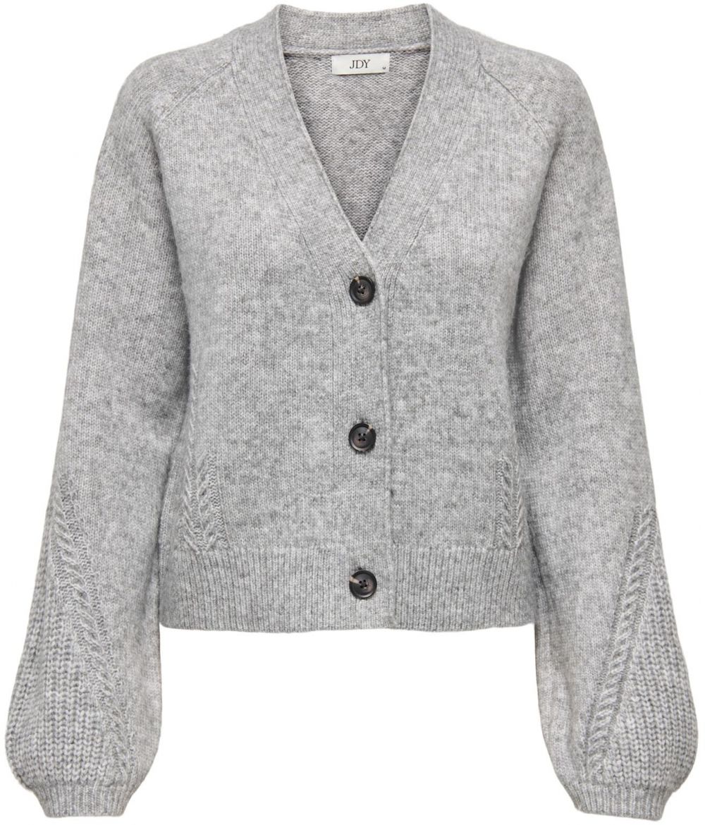 JDY Kardigán 'SUSANNA'  sivá melírovaná