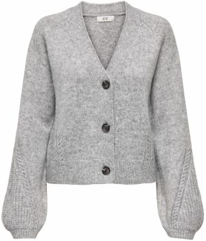 JDY Kardigán 'SUSANNA'  sivá melírovaná