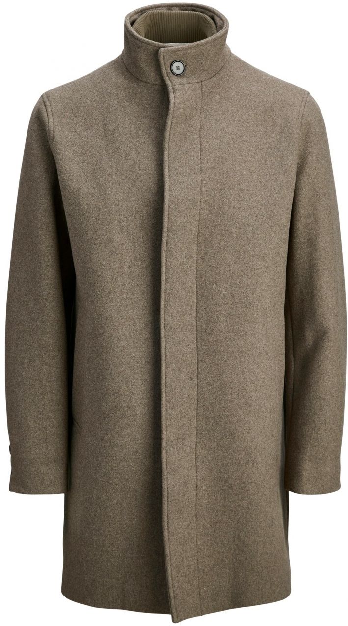 JACK & JONES Prechodný kabát 'KEITH'  sivobéžová