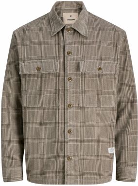JACK & JONES Košeľa 'WILL'  hnedá / svetlohnedá
