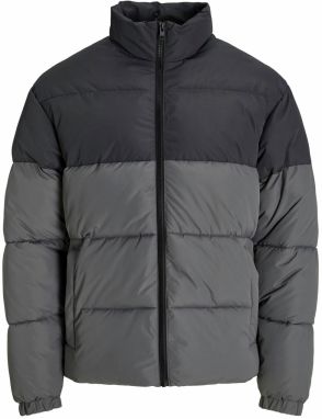 JACK & JONES Zimná bunda 'MAZE'  sivá / svetlosivá