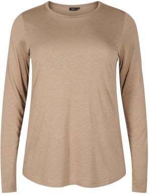 Zizzi Tričko 'Vwolia'  svetlohnedá