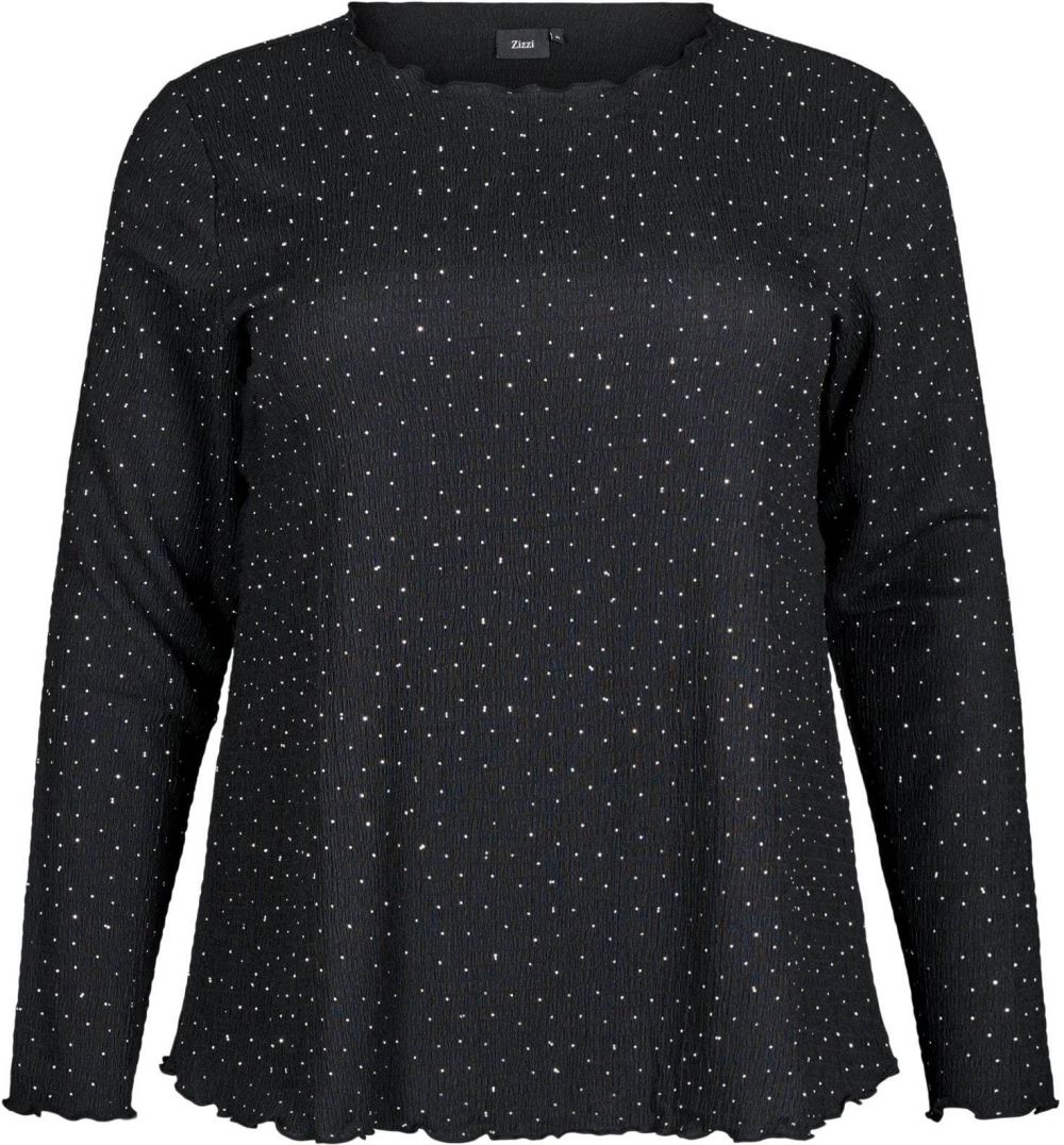 Zizzi Blúzka 'Calaura'  čierna / biela