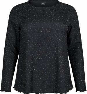 Zizzi Blúzka 'Calaura'  čierna / biela