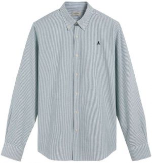 Scalpers Košeľa 'New Oxford'  zelená / biela