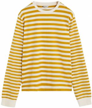 Scalpers Tričko  horčicová / biela