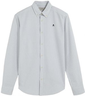 Scalpers Košeľa 'New Oxford'  kaki / biela