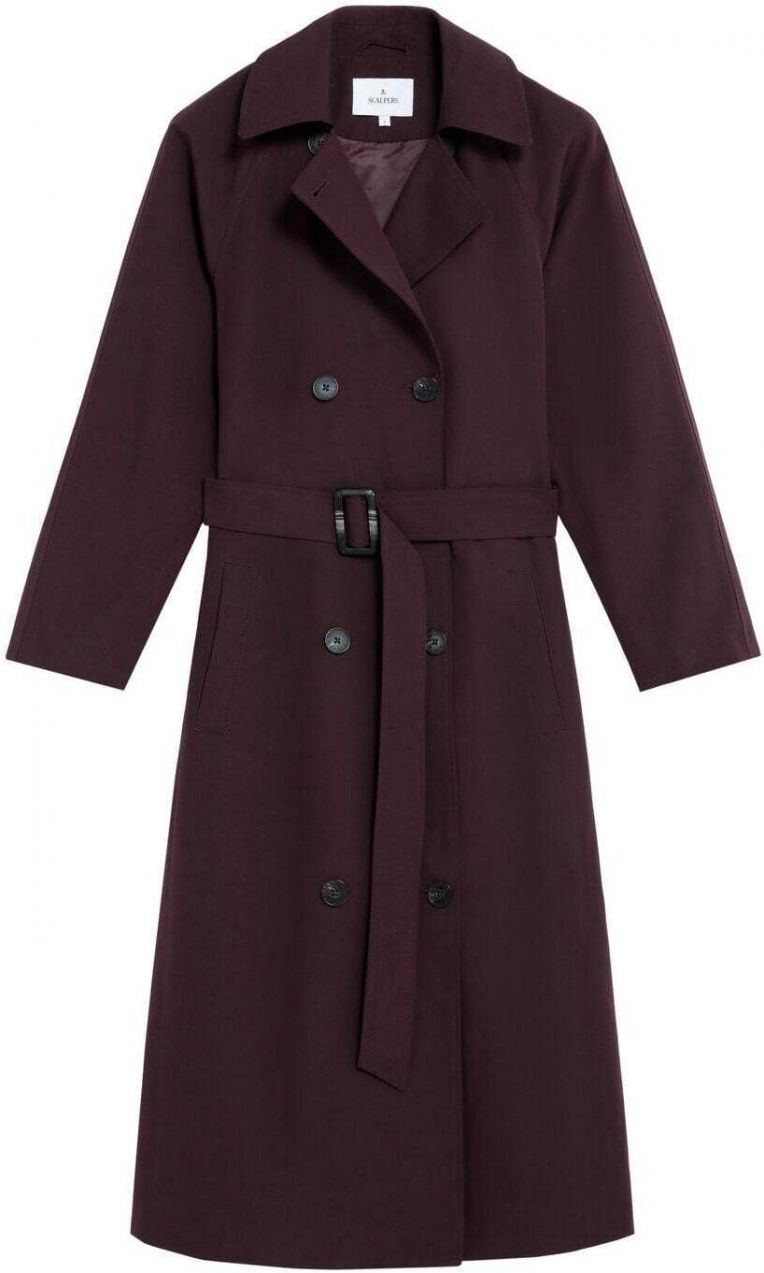 Scalpers Prechodný kabát  burgundská