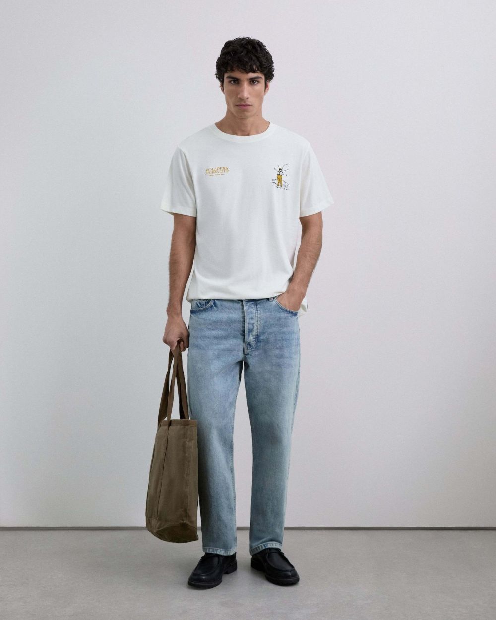 Scalpers Tričko  žltá / čierna / biela