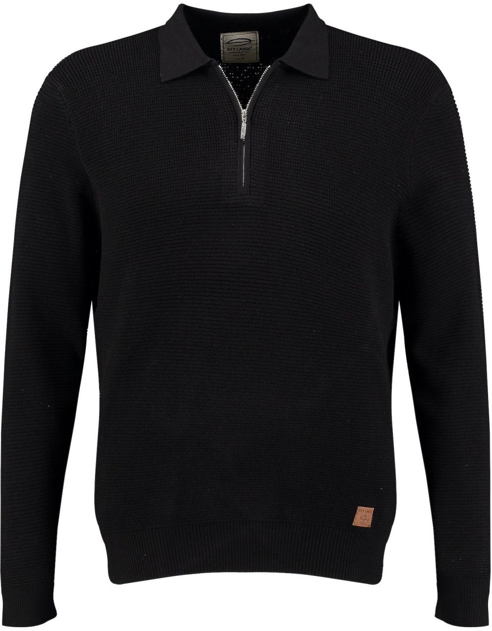 Key Largo Sveter 'Klanfield'  čierna