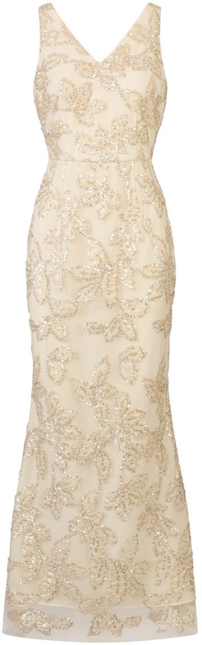 Kraimod Večerné šaty  žltá / biela ako vlna