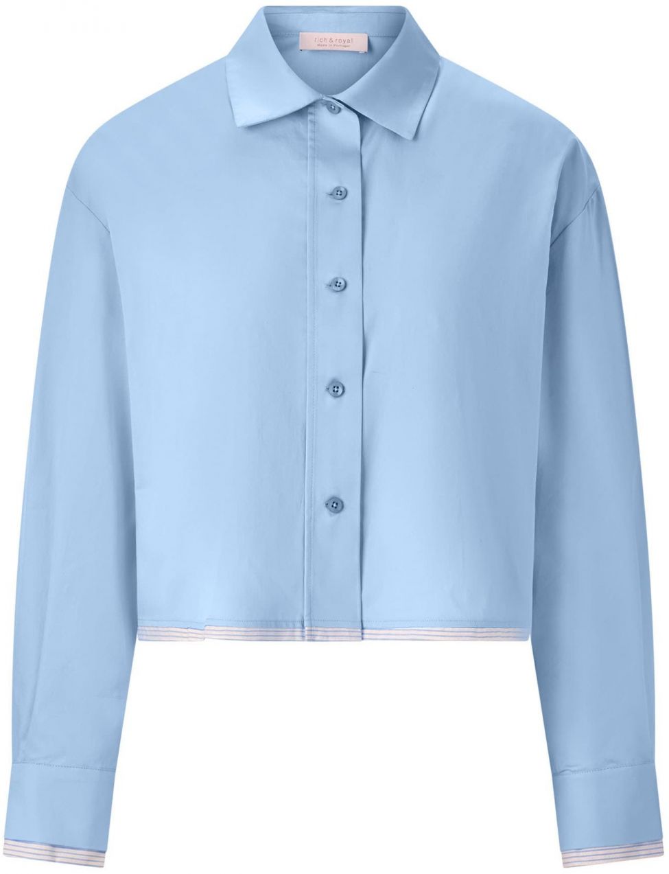 Rich & Royal Blúzka  nebesky modrá / biela