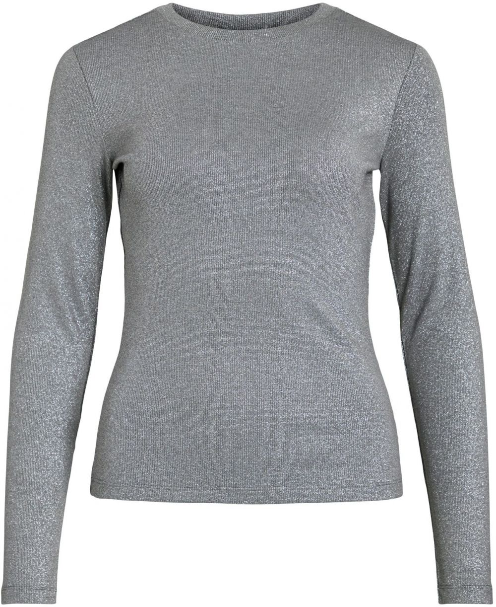 VILA Tričko 'CATREA'  sivá melírovaná