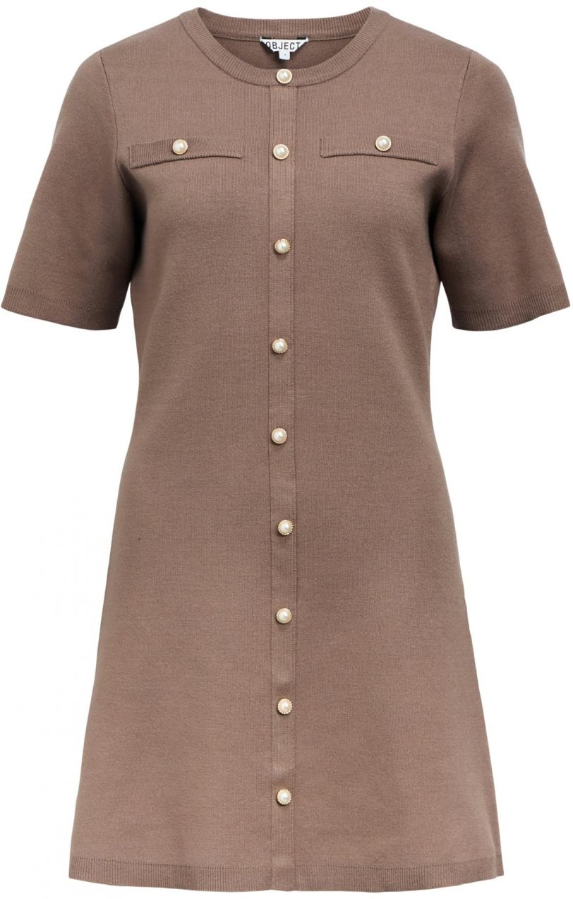 OBJECT Pletené šaty  brokátová