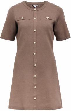 OBJECT Pletené šaty  brokátová