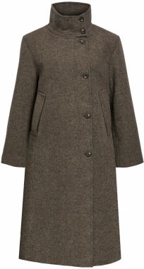 OBJECT Prechodný kabát  tmavohnedá