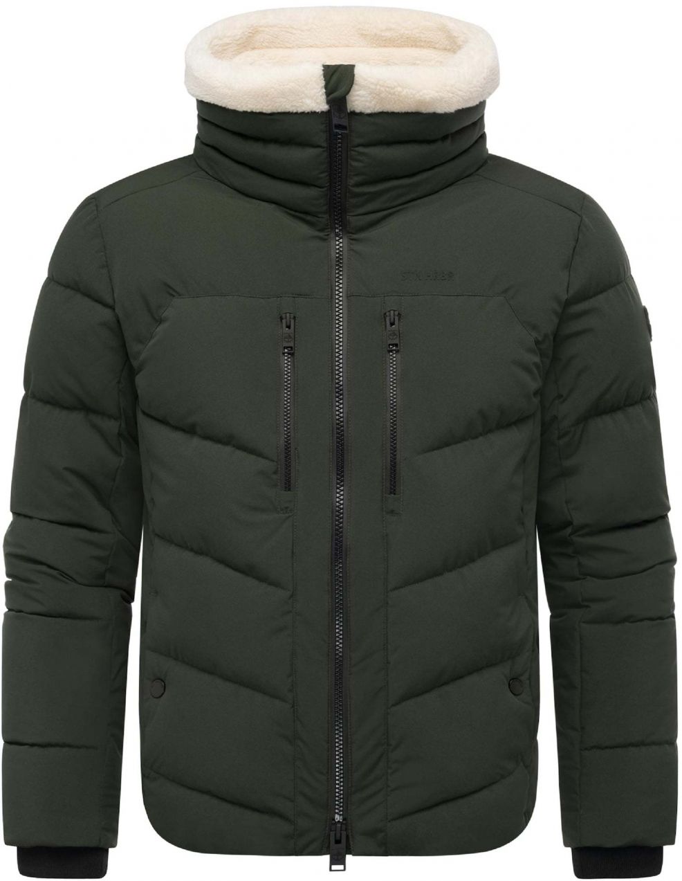 STONE HARBOUR Zimná bunda 'Ansello XX'  tmavozelená