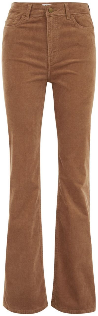 WE Fashion Nohavice  svetlohnedá