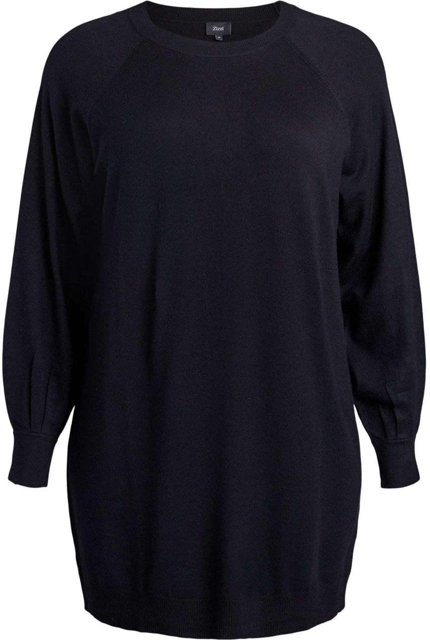 Zizzi Pletené šaty 'Caella'  čierna